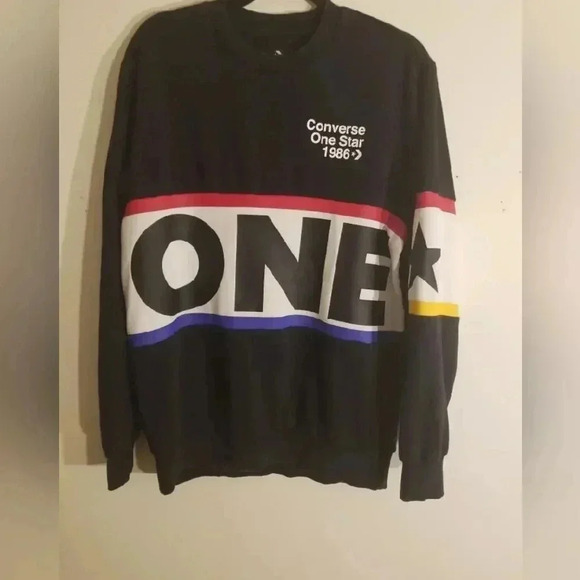 Converse Other - Converse Graphic Crewneck One Star 1986 Size Large Vintage
